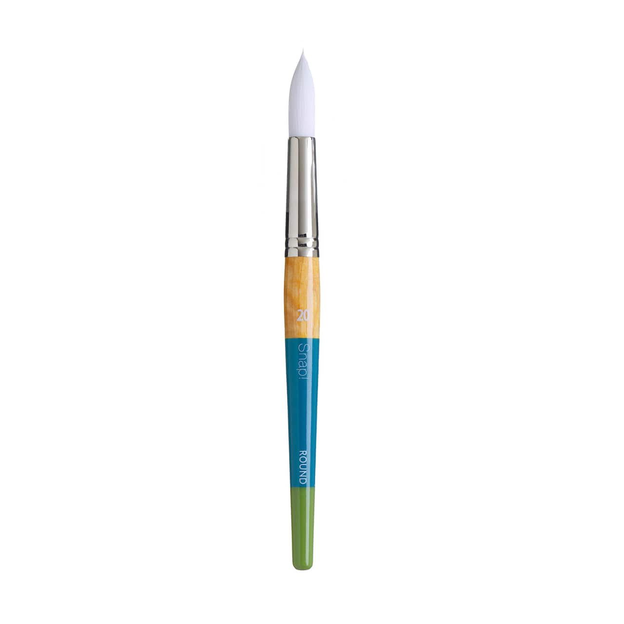 Princeton™ Snap!™ Series 9850 White Taklon Short Handle Round Brush
